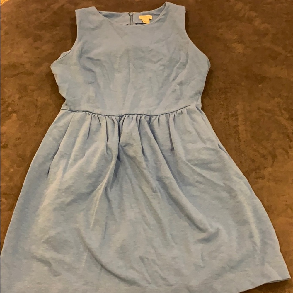 J Crew Aky blue dress WITH POCKETS